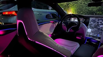 Tesla Model S new interior Ambient light