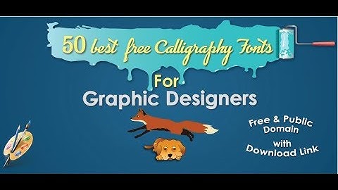 50 best Free Calligraphy Fonts for Graphic Designers