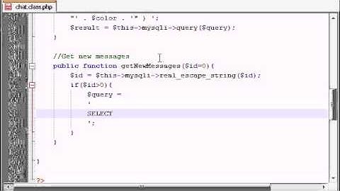 AJAX Chat Tutorial - 8 - Getting New Messages
