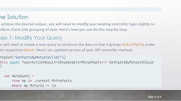 How to Fix API JSON Formatting Issues in ASP.NET Core and Entity Framework MotorParts API Response