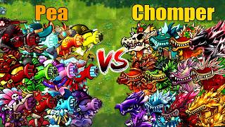 PVZ 1 Fusion 4.0 Challenge!! Team Pea VS Team Chomper VS 300 Obsidian Gargantuar - Who Will Win?