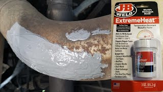 Fixing Hole in Exhaust  JB Weld Extreme Heat