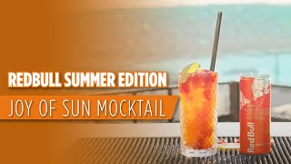 Redbull Summer Edition Joy Of Sun Mocktail