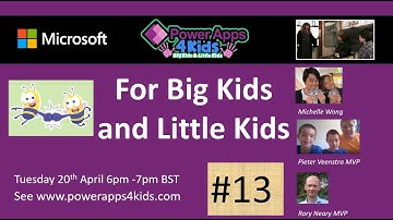 Power Apps 4 Kids Europe/US Session #13 April 2021
