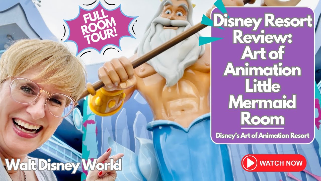 Disney Resort Review: ROOM TOUR Art of Animation Little Mermaid Room | Walt Disney World