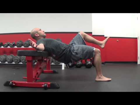 Single Leg Hip Thrust with Emphasized Eccentric