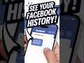 How To See Your Facebook Activity History On Your Phone