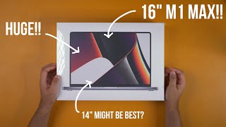 16inch M1 Max Macbook Pro Unboxing and First Impressions | It&#39;s Big!