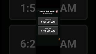 In the UK, clocks will go back by 1 hour on Sunday, Oct 29th, at 2AM. Enjoy an extra hour of sleep!