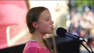 Greta Thunberg at the Global Climate Strike in New York City Greta Thunberg at the Global Climate Strike in New York City