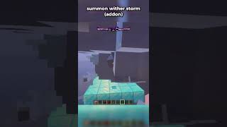How to summon Wither Storm in Minecraft 😱 (Addon) #minecraft #shorts