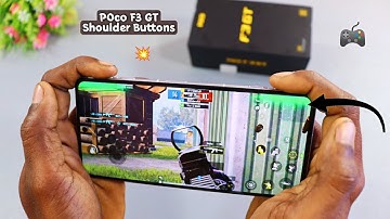 How To Use Shoulder Buttons In Poco F3 GT |Colourful Effects|