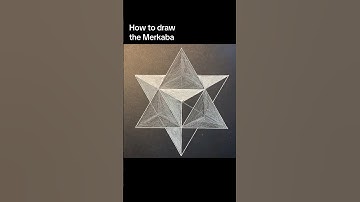 How to draw the Merkaba #sacredgeometryartist