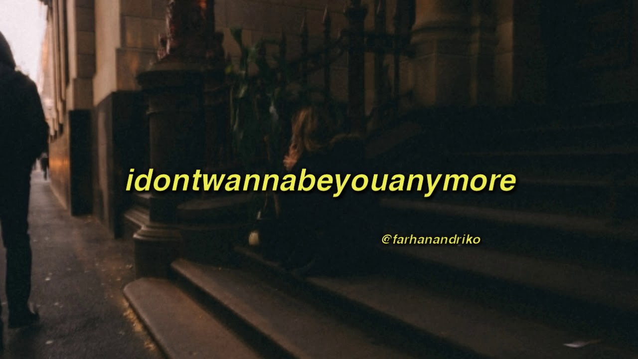 Billie Eilish - idontwannabeyouanymore (Lyrics) - YouTube