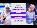 Ashleigh Barty vs. Victoria Azarenka | 2021 Cincinnati Round of 16 | WTA Match Highlights