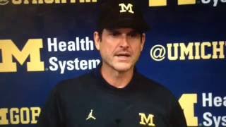 Michigan coach Jim Harbaugh on PSU's offense