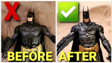 ARKHAM KNIGHT BATMAN CUSTOM DC MULTIVERSE ACTION FIGURE REVIEW MCFARLANE TOYS Exclusive Hasbro BAF