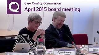 CQC Board Meeting 22 April 2015