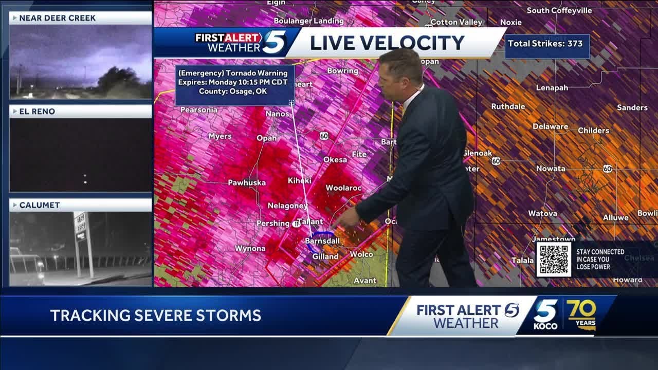 Tornado emergency issued for Barnsdall - YouTube