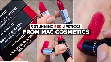 ❤️3 Stunning Red Lipsticks💄 From MAC Cosmetics #shorts