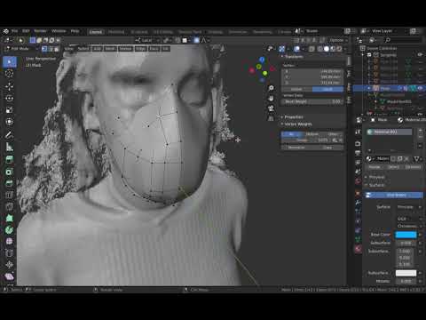 Blender tutorial / How to make your face mask from 3D scanning