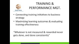 HR Development 103 with Coach 'Kanmi