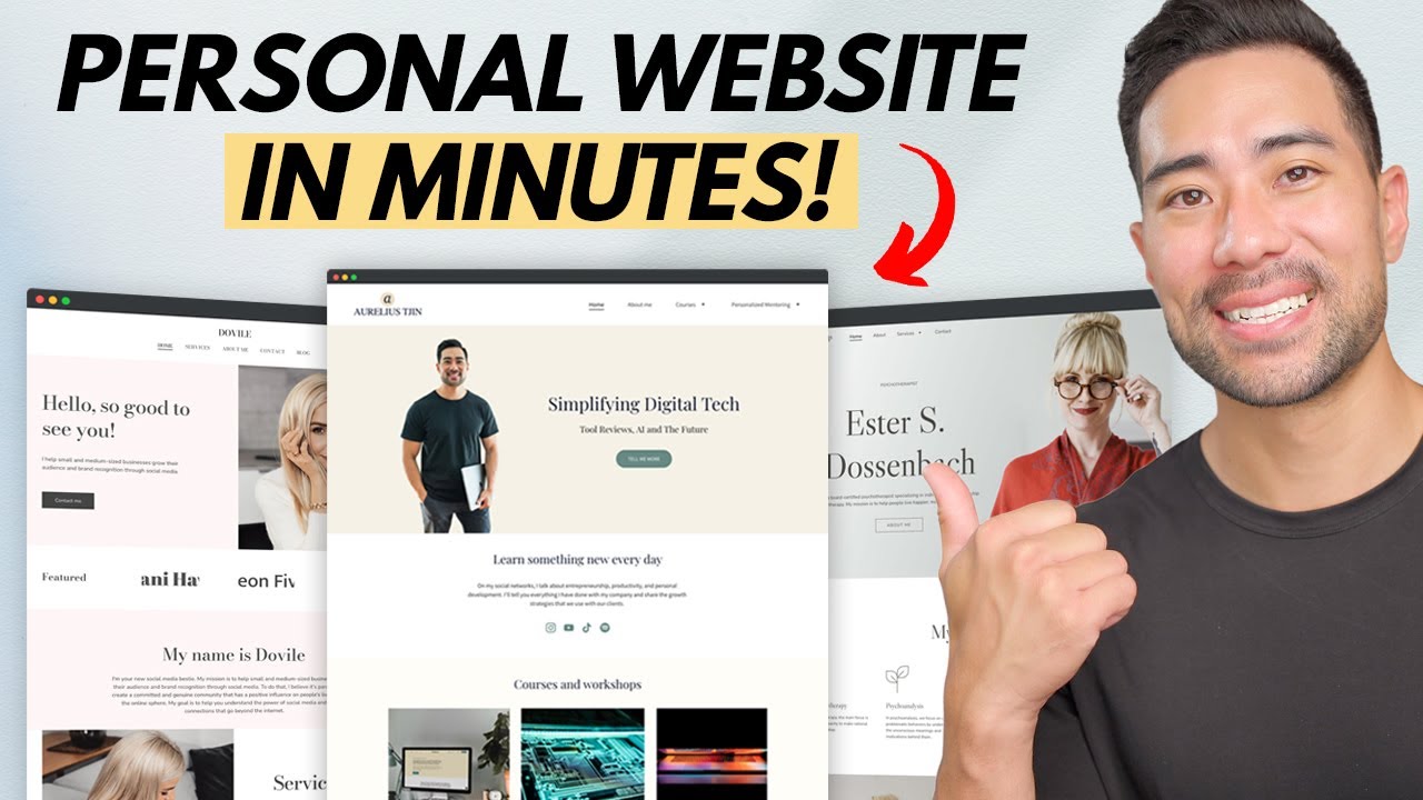 How To Make A Personal Website For Beginners Without Coding YouTube