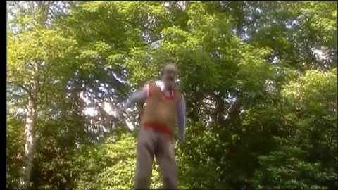 samson en gert springen op de trampoline