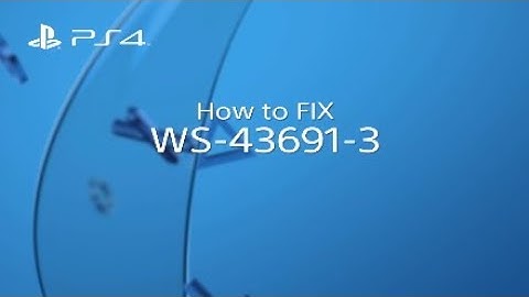 How to fix WS-43691-3 (please read description)
