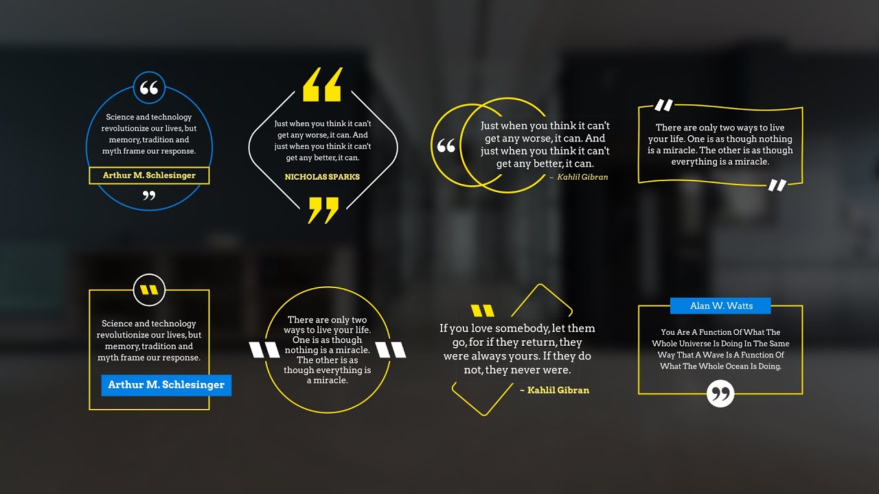 Creative Quotes | Premiere Pro MOGRT Template