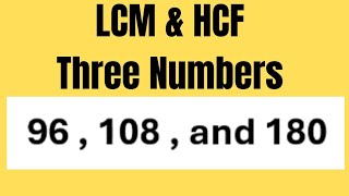 How to Find LCM and HCF of Three Numbers (The Cake Method) | Step-by-Step Tutorial