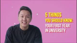 5 Things You Should Know About Your First Year in University