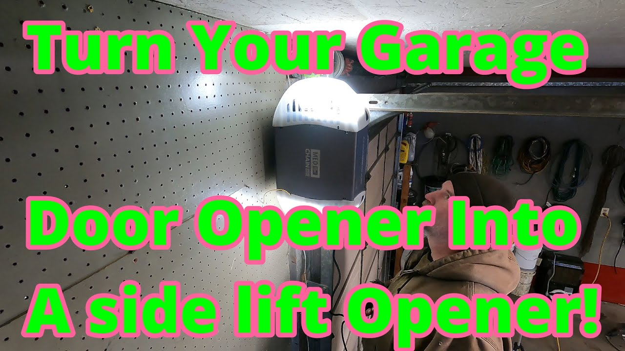 Convert your normal garage door opener to a SIDE shaft opener! VPT