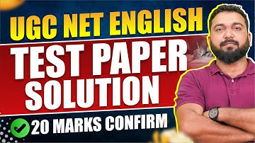 UGC NET English December 2025 Test Paper Solutions | Guaranteed 20 Marks with Easy Tips