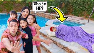 We CAUGHT a STRANGER Sleeping in our BACKYARD!! *UNBELIEVABLE* | Jancy Family