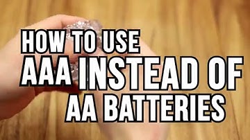 How to use AAA batteries instead of AA batteries! - Lifehack