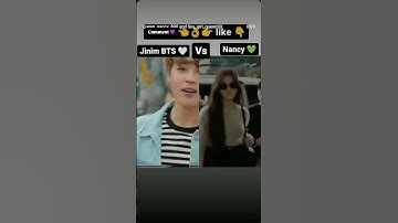 BEST DANCE IN VIDEO 📸😘 BTS JIMIN HOTE 🧡🧡 VS NANCY CUTE 💚💚 #shortsfeed#shortsviral #bts #nancy #jimin