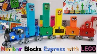 Numberblocks 1-5 From Lego. Numberblock5 Express. 넘버블럭스5 기차만들기 - Youtube