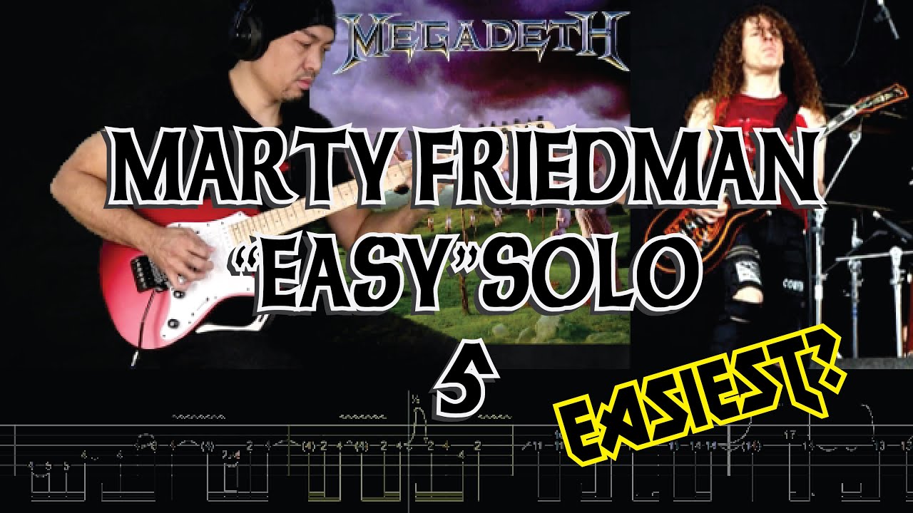 Megadeth A Tout Le Monde Guitar Solo Lesson with Tabs - YouTube