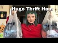 Huge Thrift Haul ! Halloween goodies, goth clothing and more !