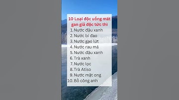 10 Loại nước uống giải độc mát gan #meovatsuckhoe #suckhoe