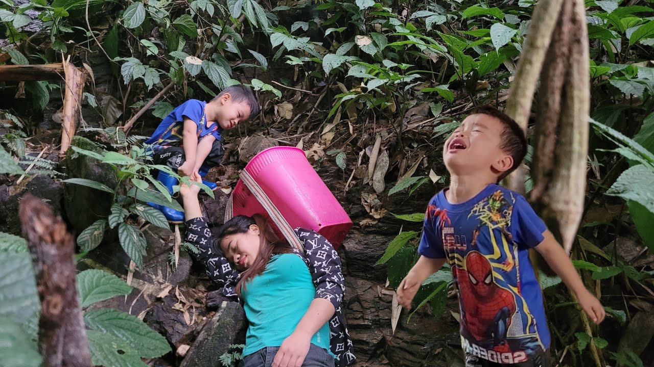 single mother - goes into the forest to look for crabs - in danger ...