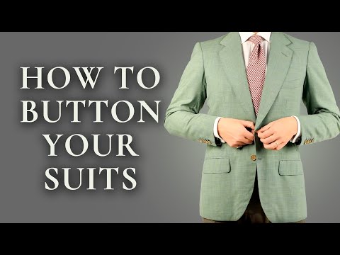 Video: How To Button A Jacket