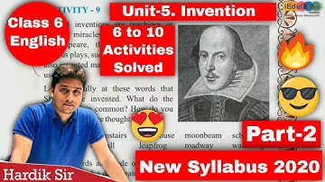 Class 6 | GSEB | English | Unit: 5. Invention - Part - 2 | iEduClass | Hardik Sir