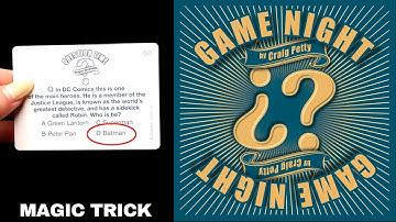Game Night Magic Trick by Craig Petty