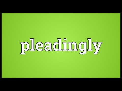 Header of pleadingly