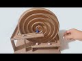 Marble Race Espiral Automático Paso a Paso | cardboard toy