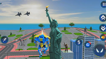 Flying Robot Car Transform - Gameplay Walkthrough (IOS, Android)