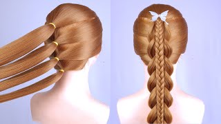 Simple Ponytail Hairstyle For Long Hair | Trendy Hairstyle For Teenagers | Easy And Unique Hairstyle