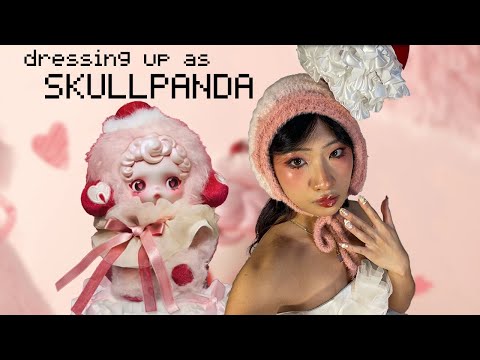DRESSING UP as SKULLPANDA! (halloween costume making)